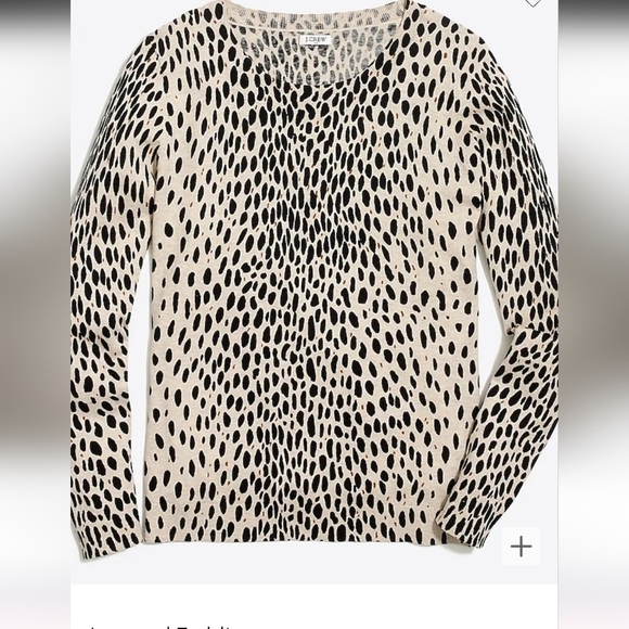 J. Crew Mercantile Women's Leopard Sweater Size M - Picture 1 of 7